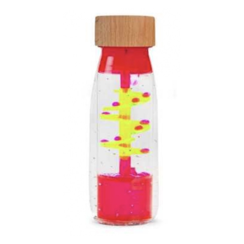 Bouteille sensorielle Move - Spirale rose