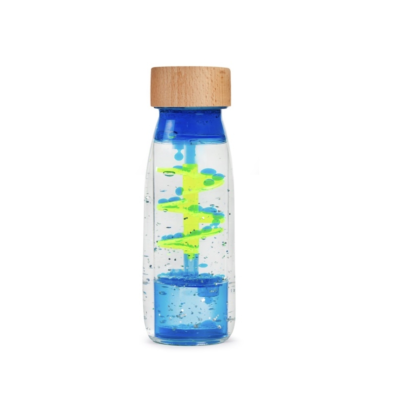 Bouteille sensorielle Move - Spirale bleue