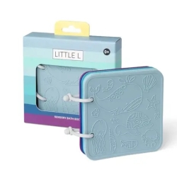 Livre de bain en silicone bleu