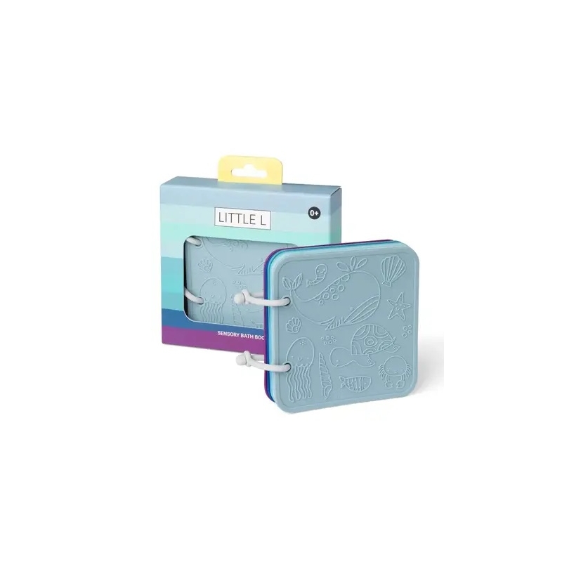 Livre de bain en silicone bleu