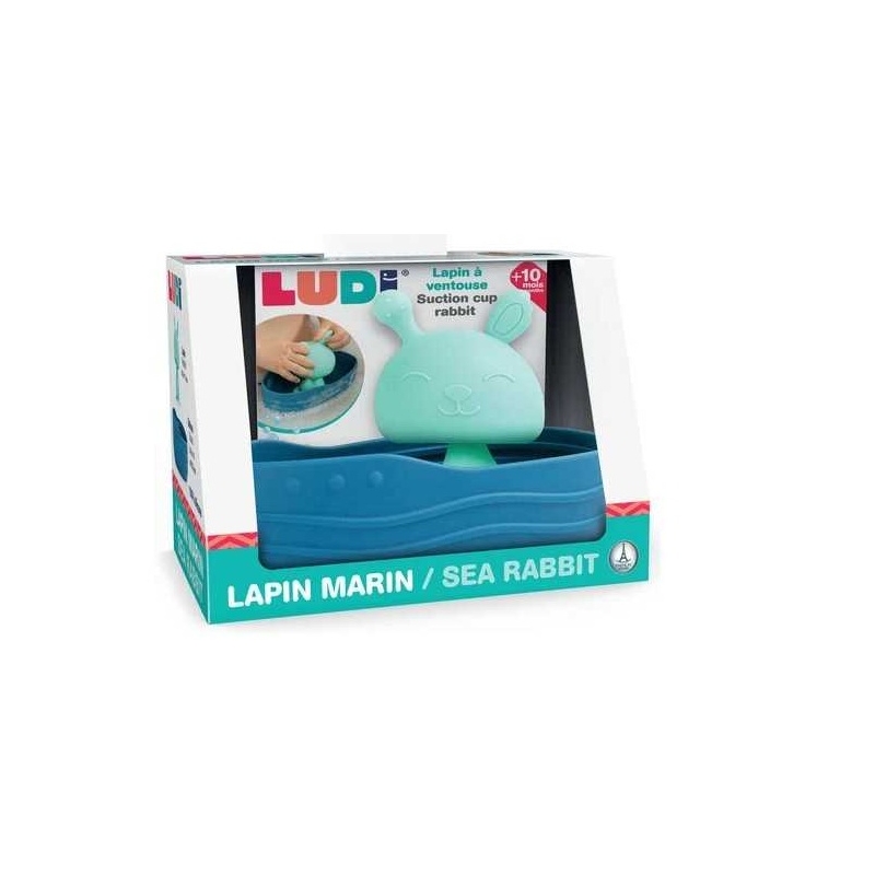 Bateau de bain et lapin à ventouse
