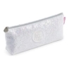 Trousse paillettée blanche