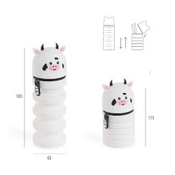 Trousse en silicone rétractable - Vache