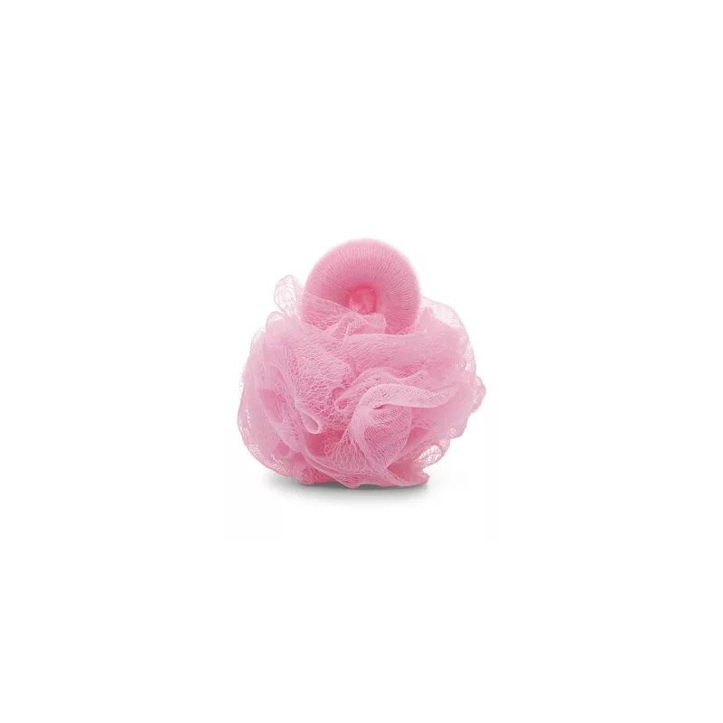 Eponge de douche rose bonbon