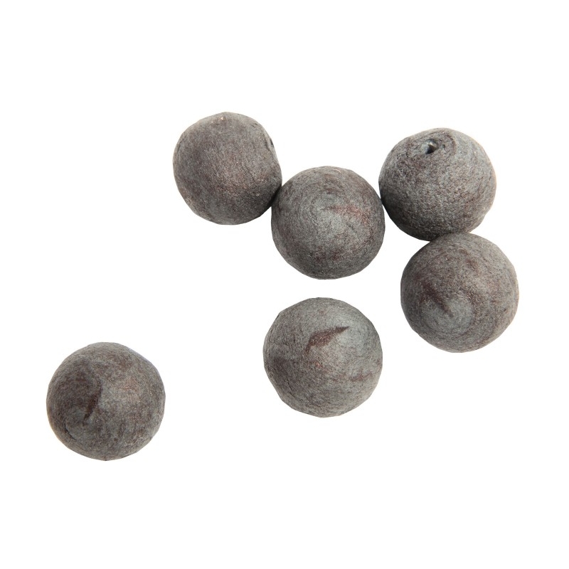 20 boules pour fronde en bois