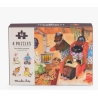 Puzzle 4 x 12 pièces - Les Minouchkas Une belle journée