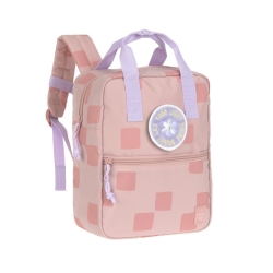 Mini sac à dos carré - Pattern Party rose