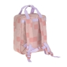 Mini sac à dos carré - Pattern Party rose
