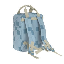 Mini sac à dos carré - Pattern Party bleu
