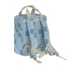 Mini sac à dos carré - Pattern Party bleu
