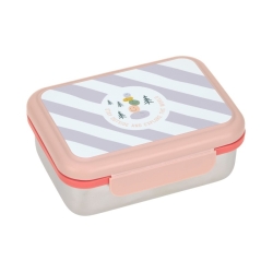 Boîte à gouter inox  - Sunny Explorer rose