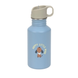 Gourde inox - Pattern Party bleu/vert