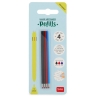 Set de 4 Recharges pour stylo à encre gel effaçable 3 couleurs