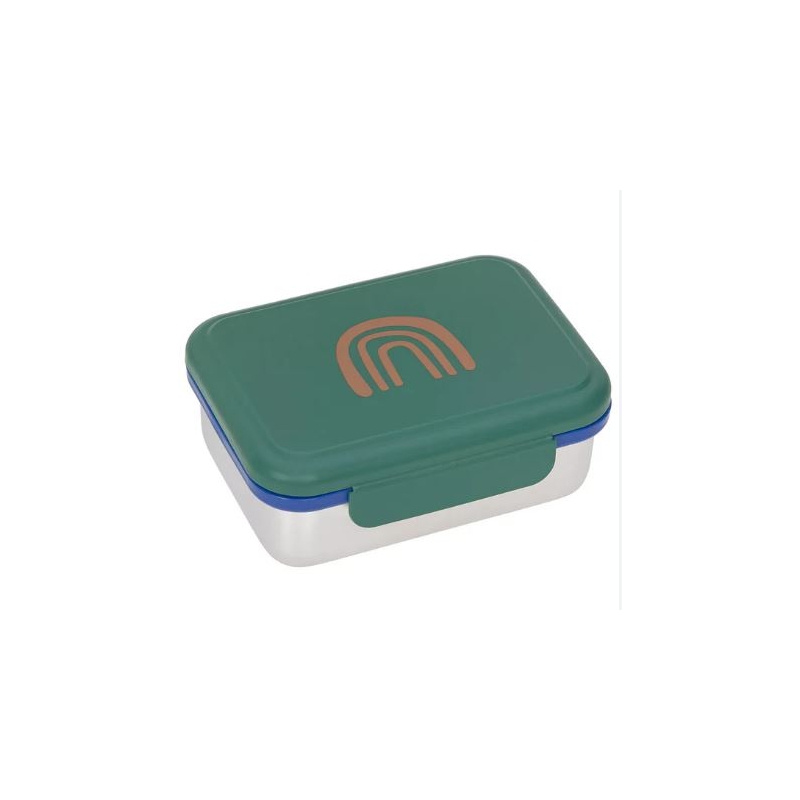 Boite à tartines en inox - Little gang Rainbow green