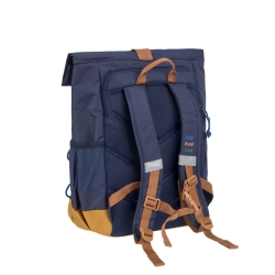 Little Gang -  Sac à dos moyen Rolltop Bleu