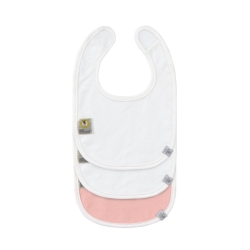 Pack de 3 bavoirs - Happy Fruits rose