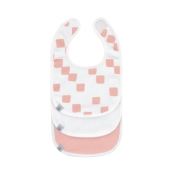 Pack de 3 bavoirs - Happy Fruits rose
