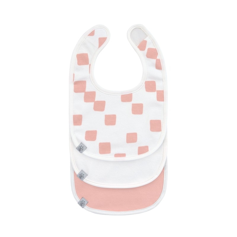Pack de 3 bavoirs - Happy Fruits rose