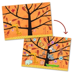 Créer avec des stickers - Chat perché