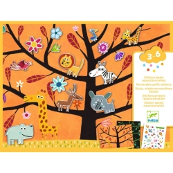 Créer avec des stickers - Chat perché