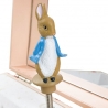 Boîte à musique - Pierre lapin rectangle fraise