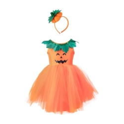 Déguisement - Robe tutu citrouille 5/6 ans