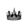Couronne de roi latex noir