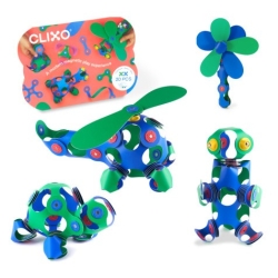 Clixo - Jeu de construction magnétique bleu/vert 30 pièces