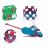 Clixo - Jeu de construction magnétique rouge/turquoise 18 pièces