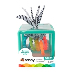 Sassy - Cube d'activités rainbow ring drop