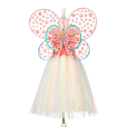 Déguisement - Robe et ailes Flora 3/4ans