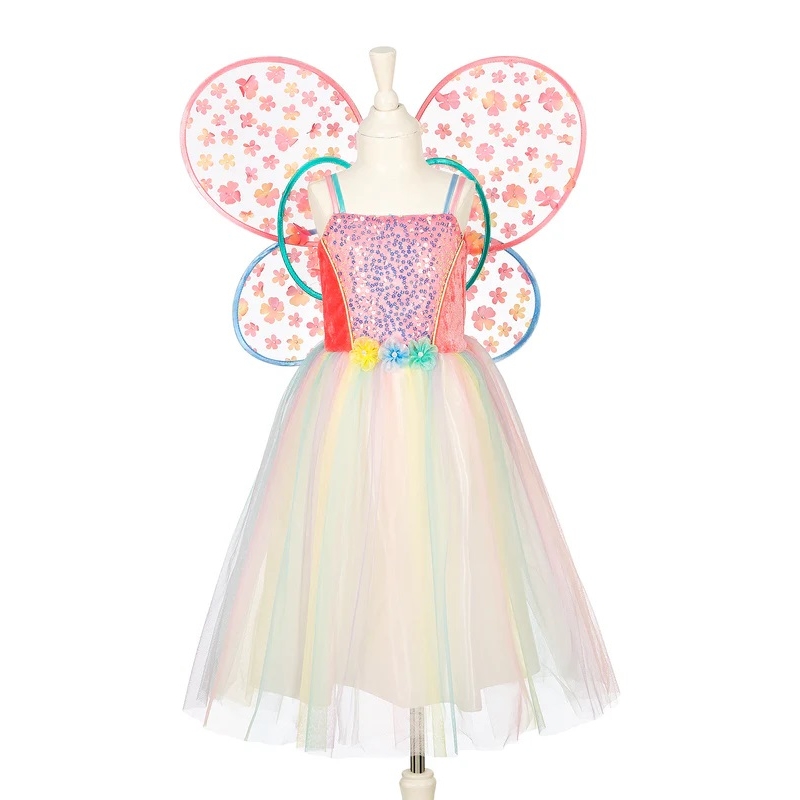 Déguisement - Robe et ailes Flora 5/7 ans