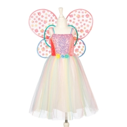 Déguisement - Robe et ailes Flora 8/10 ans
