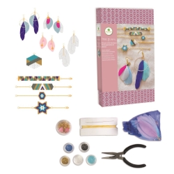 Atelier de bijoux - Perles japonaises et plumes