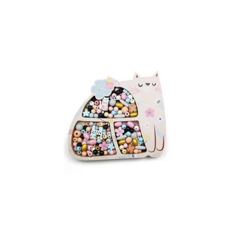 Atelier de bijoux - Coffret Chat, 210 perles