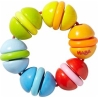 Hochet bois multicolore Kullerbunt