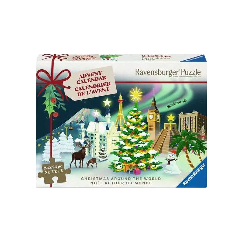 Calendier de l'avent puzzle - Noël autour du monde
