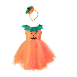 Déguisement - Robe tutu citrouille 3/4 ans