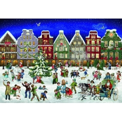 Calendrier de l'avent puzzle - Winter evening in the city
