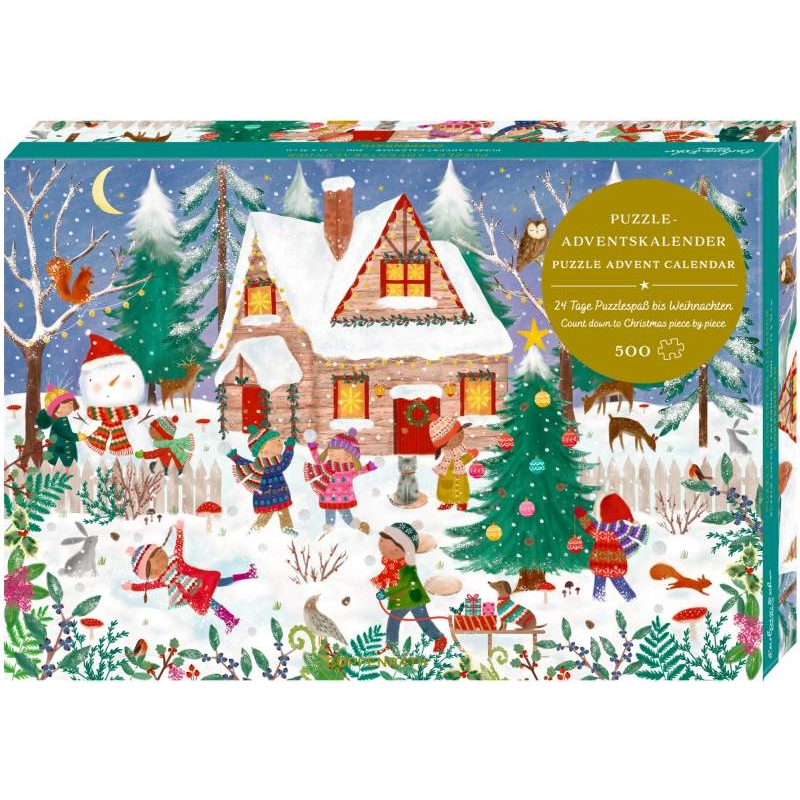 Calendrier de l'avent puzzle - Happy wintertime