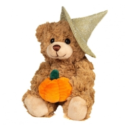 Ours Halloween avec citrouille 20 cm