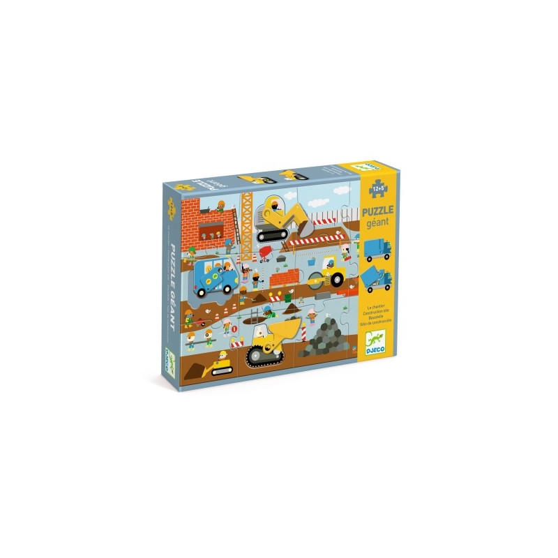 Puzzle géant - Le chantier 12pcs +5pcs
