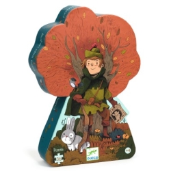 Puzzle silhouette 36 pièces - Robin des bois