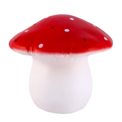 Grande lampe champignon rouge