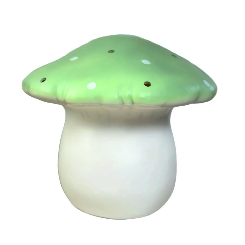 Grande lampe champignon vert amande