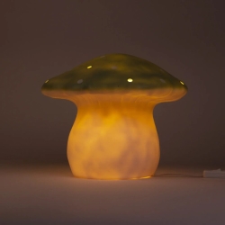 Grande lampe champignon vert amande