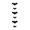 Guirlande verticale chauve-souris