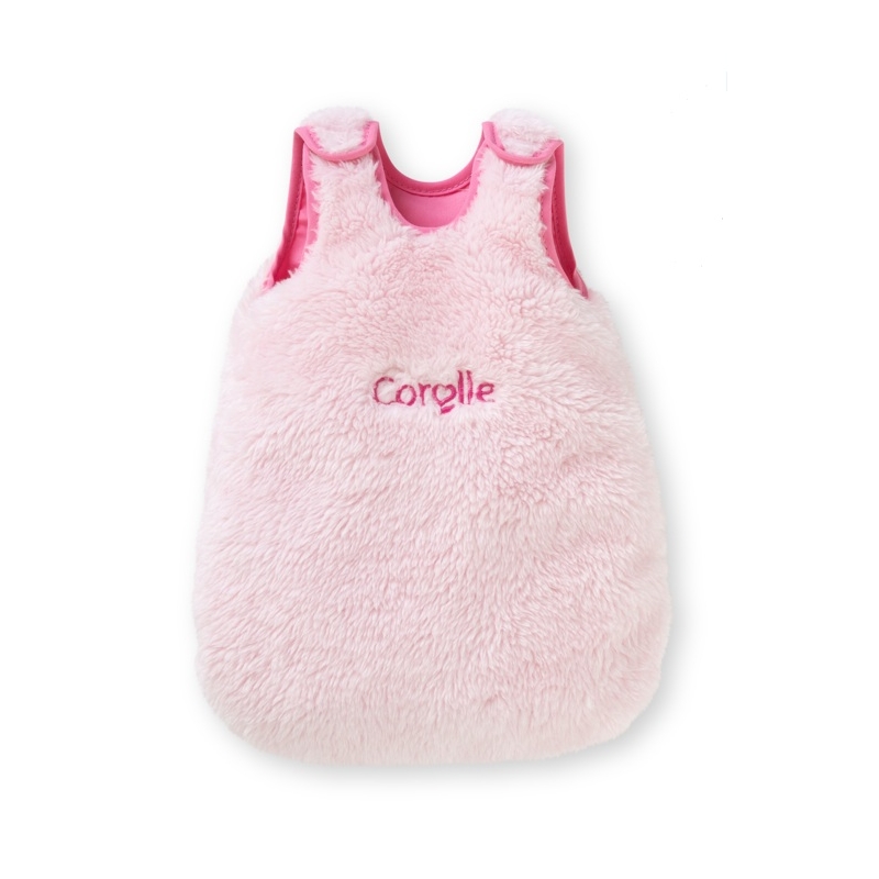 Turbulette peluche rose pour bébé 30 cm