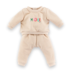 Vêtement jogging beige bébé 36 cm