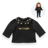 Ma Corolle - Tshirt noir et or manches longues